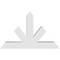 Ekena Millwork Saratoga Architectural Grade PVC Gable Bracket, 36"W x 22 1/2"H x 4"D x 4"F, 15/12 Pitch GBP036X23X0404SAR00 - alternate 3